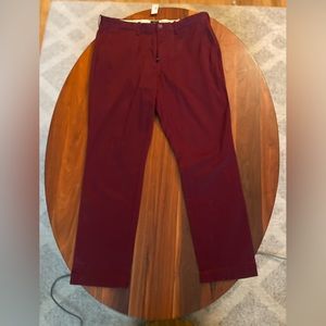 Jcrew Maroon Chinos 770